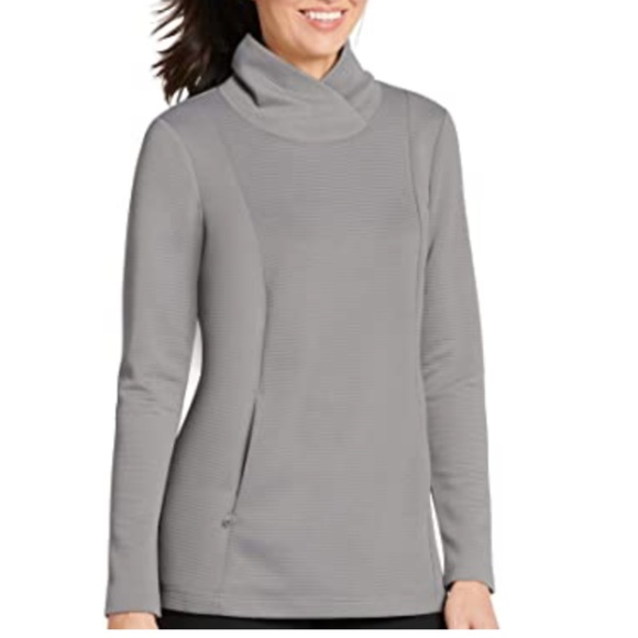 Jockey NEW Pullover Gray XL Lightweight Casual Pocket Fitness Workout Exercise - Picture 1 of 8